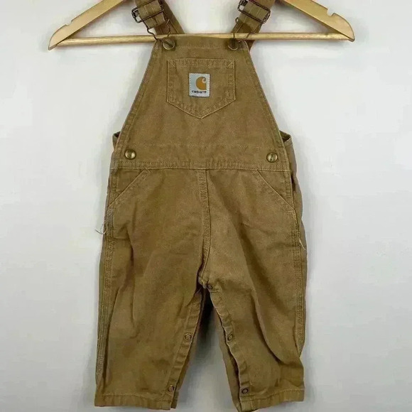 Carhartt Infant Tan Corduroy Overalls - Durable & Stylish - Picture 1 of 8
